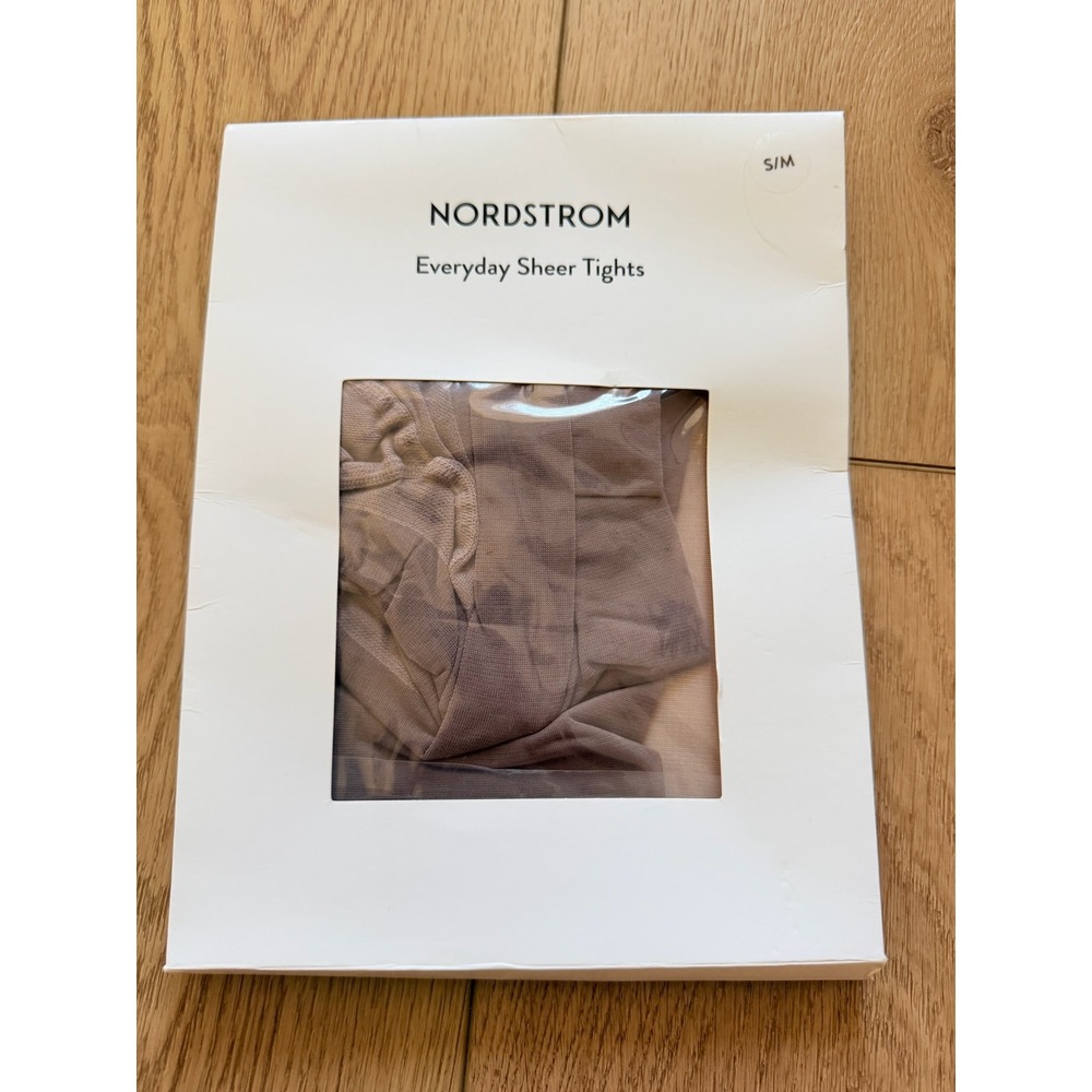 Nordstrom Everyday Sheer Tights Brown Taupe 30 Denier Size S/M NO514986MI